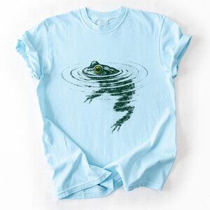 Frog Swimming T-Shirt – Funny Animal Graphic Tee